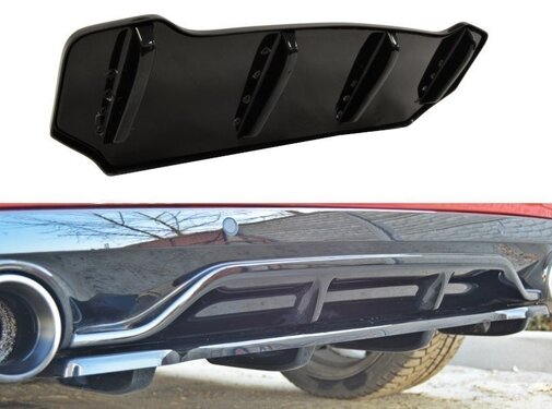 Maxton Design Maxton Design CENTRAL REAR DIFFUSER PEUGEOT 308 II GTI (with vertical bars)