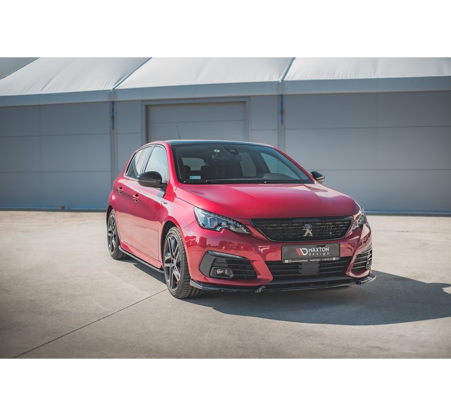 Maxton Design FRONT SPLITTER V.1 Peugeot 308 GT Mk2 Facelift