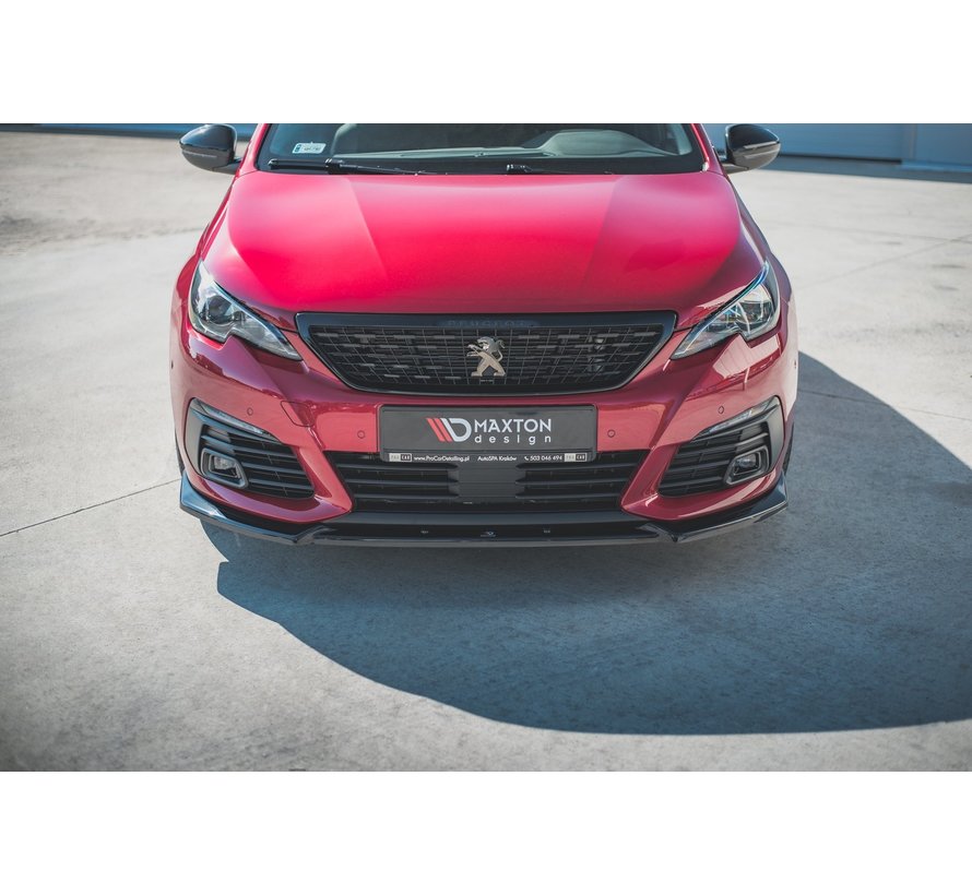 Maxton Design FRONT SPLITTER V.1 Peugeot 308 GT Mk2 Facelift