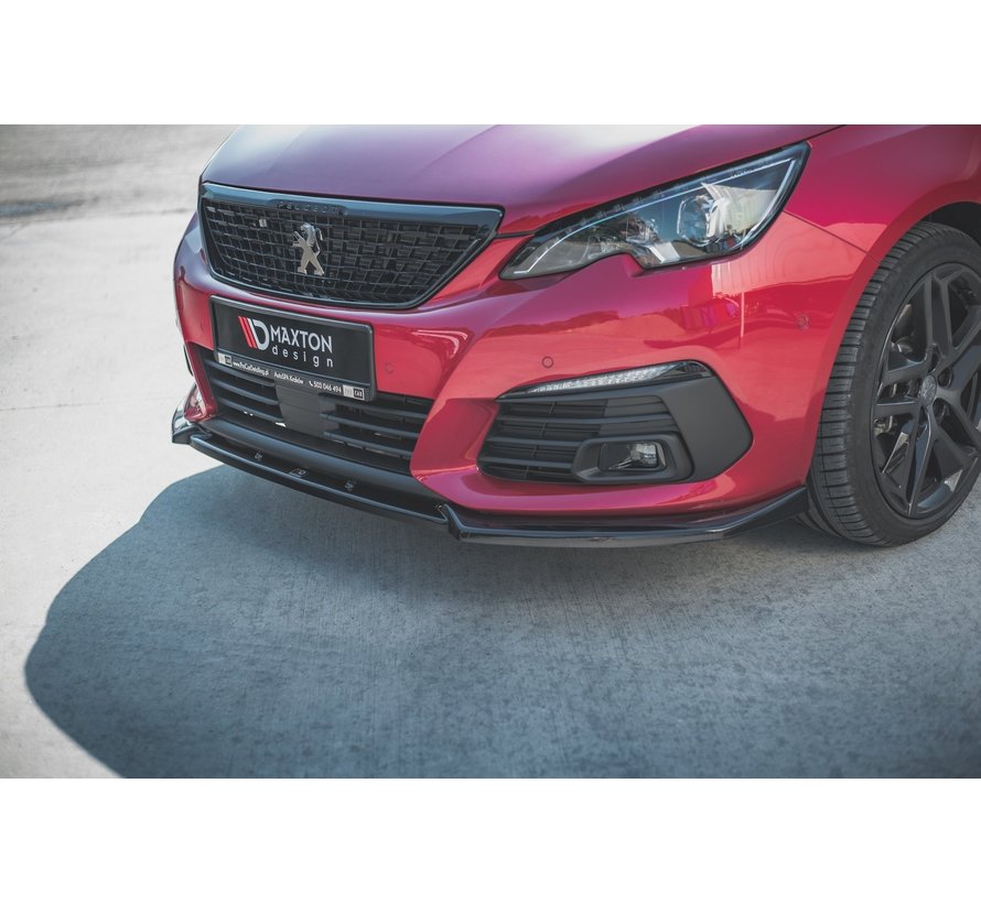 Maxton Design FRONT SPLITTER V.1 Peugeot 308 GT Mk2 Facelift