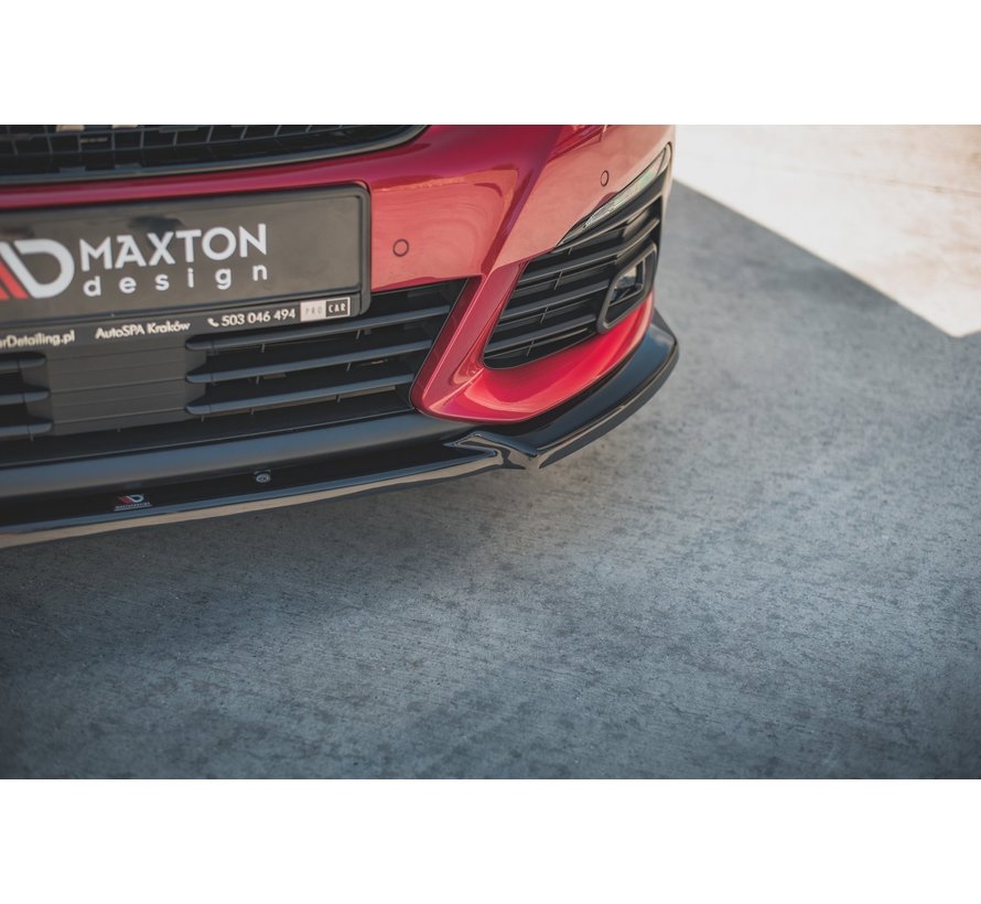 Maxton Design FRONT SPLITTER V.1 Peugeot 308 GT Mk2 Facelift