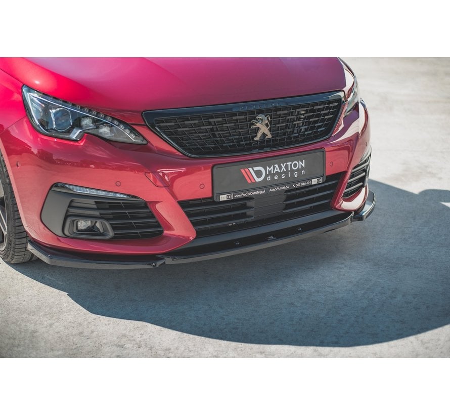 Maxton Design FRONT SPLITTER V.2 Peugeot 308 GT Mk2 Facelift