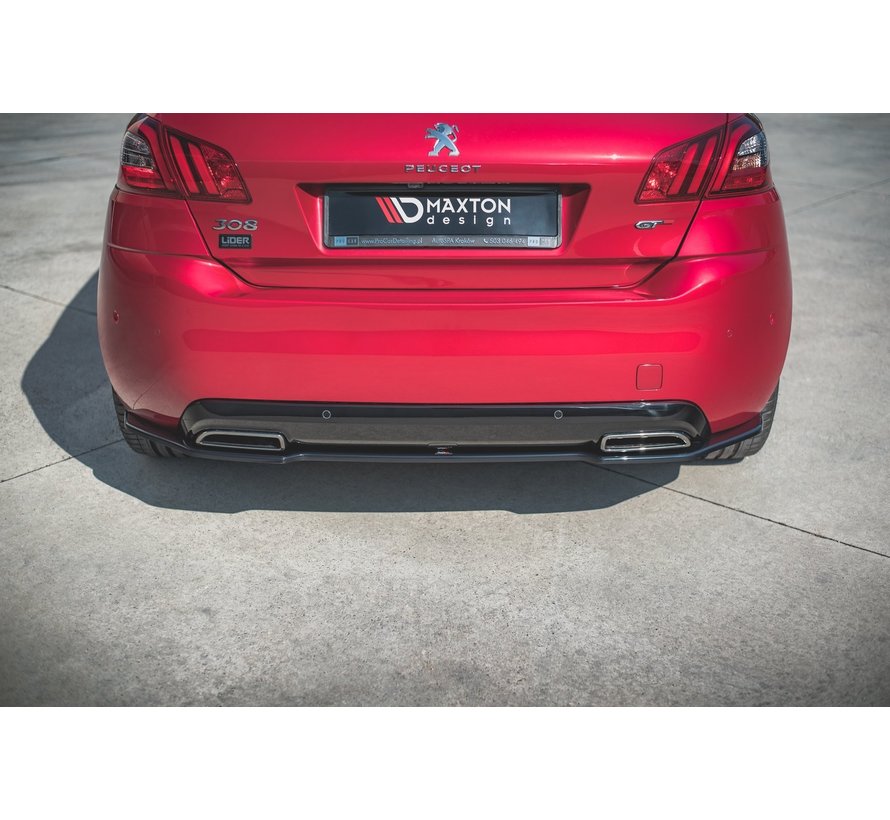 Maxton Design CENTRAL REAR DIFFUSER Peugeot 308 GT Mk2 Facelift