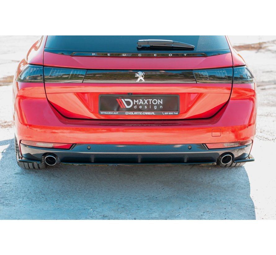 Maxton Design CENTRAL REAR DIFFUSER(without vertical bars) Peugeot 508 SW Mk2