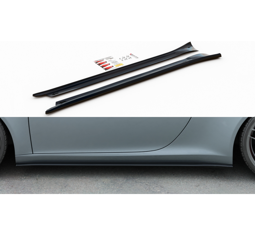 Maxton Design SIDE SKIRTS DIFFUSERS  Porsche 911 Carrera 991