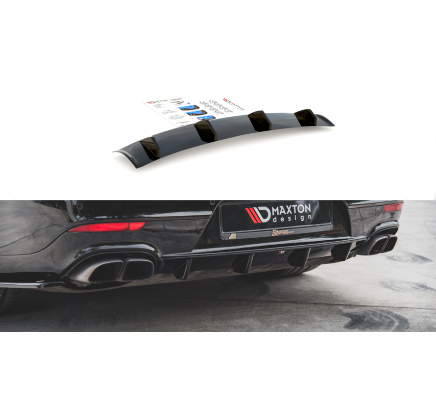 Maxton Design REAR DIFFUSER Porsche Panamera Turbo 970 Facelift