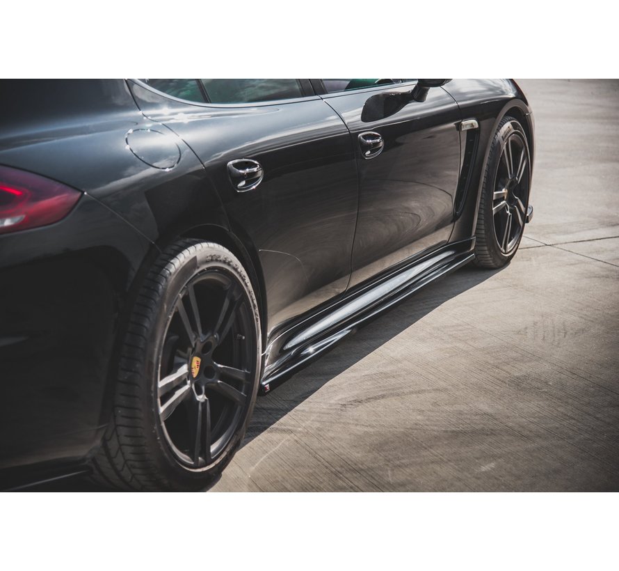 Maxton Design SIDE SKIRTS DIFFUSERS  V.1 Porsche Panamera Turbo 970 Facelift