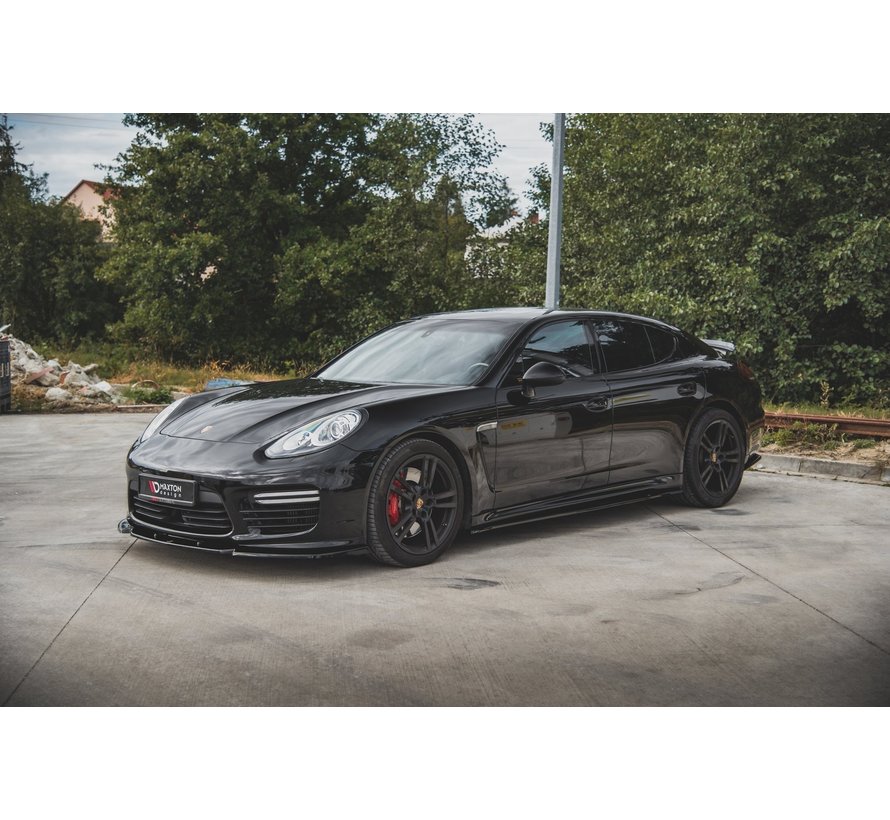 Maxton Design SIDE SKIRTS DIFFUSERS  V.2 Porsche Panamera Turbo 970 Facelift