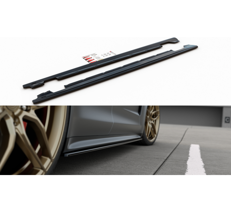Maxton Design SIDE SKIRTS DIFFUSERS  Porsche Panamera Turbo / GTS 971