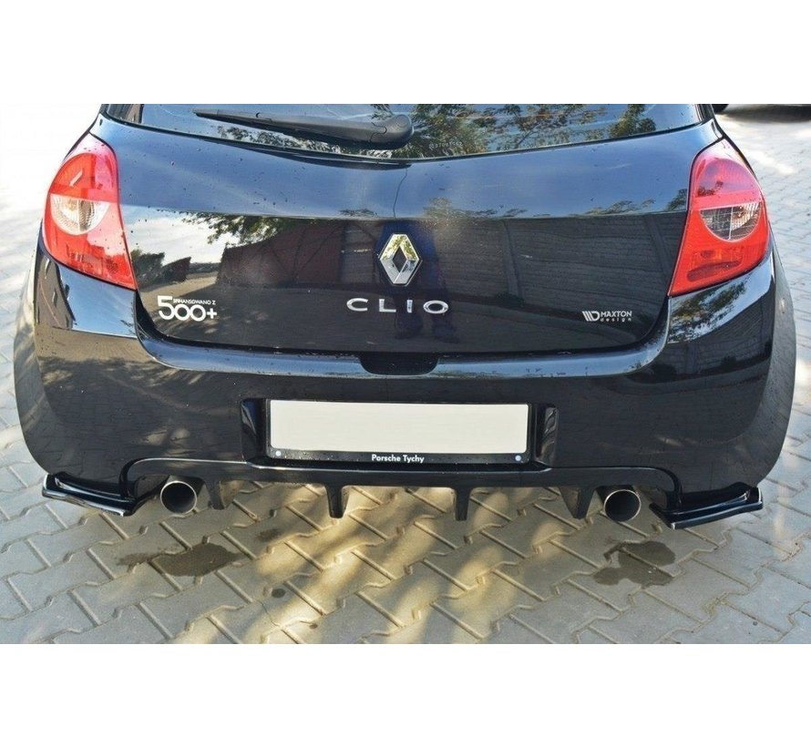 Maxton Design REAR SIDE SPLITTERS RENAULT CLIO III RS