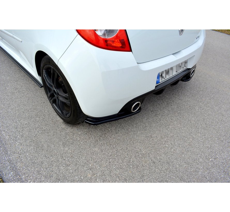 Maxton Design REAR SIDE SPLITTERS RENAULT CLIO MK3 RS FACELIFT