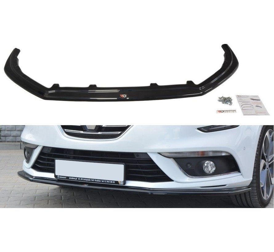 Maxton Design FRONT SPLITTER V.1 RENAULT MEGANE MK4 HATCHBACK