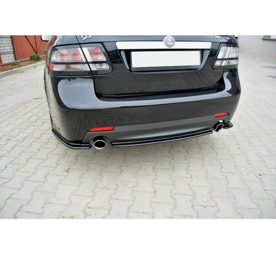 Maxton Design CENTRAL REAR DIFFUSER Saab 9-3 Aero Mk2 Facelift