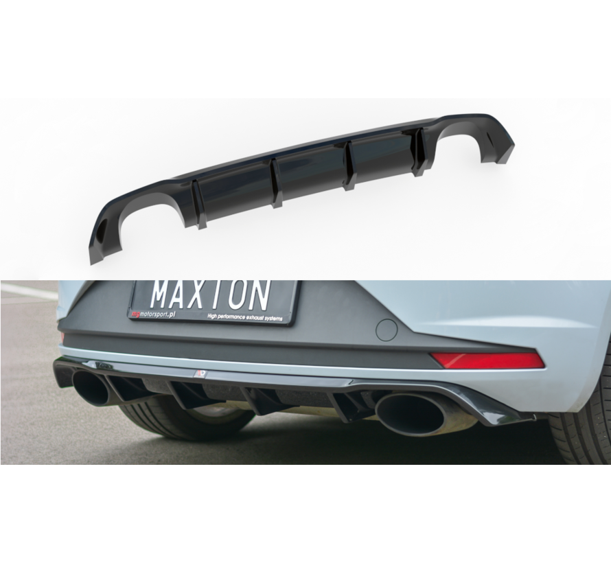 Maxton Design REAR DIFFUSER Seat Leon III Cupra