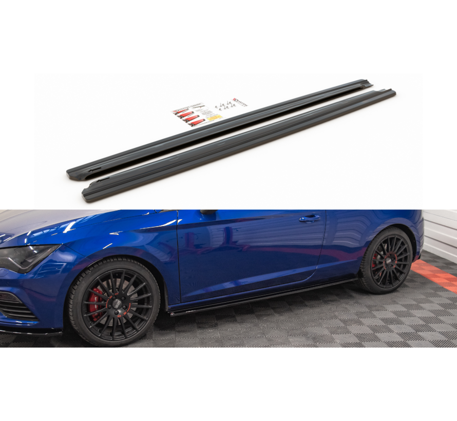 Maxton Design SIDE SKIRTS DIFFUSERS  Seat Leon Cupra / FR SC Mk3 / Mk3 FL