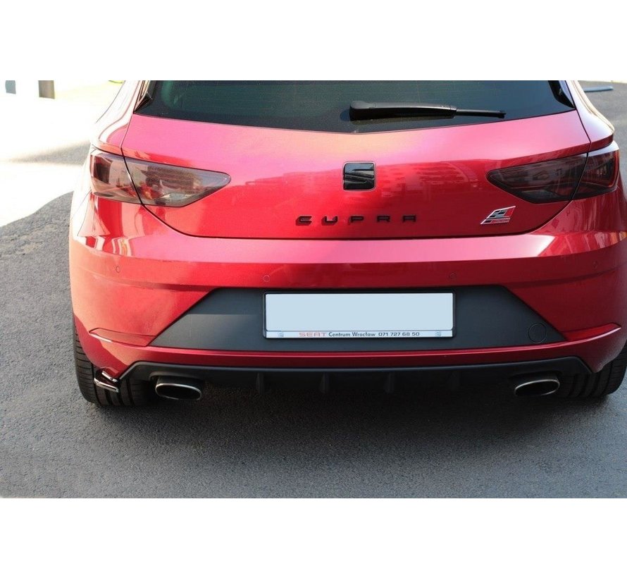 Maxton Design REAR SIDE SPLITTERS v.2 Seat Leon Mk3 Cupra Facelift