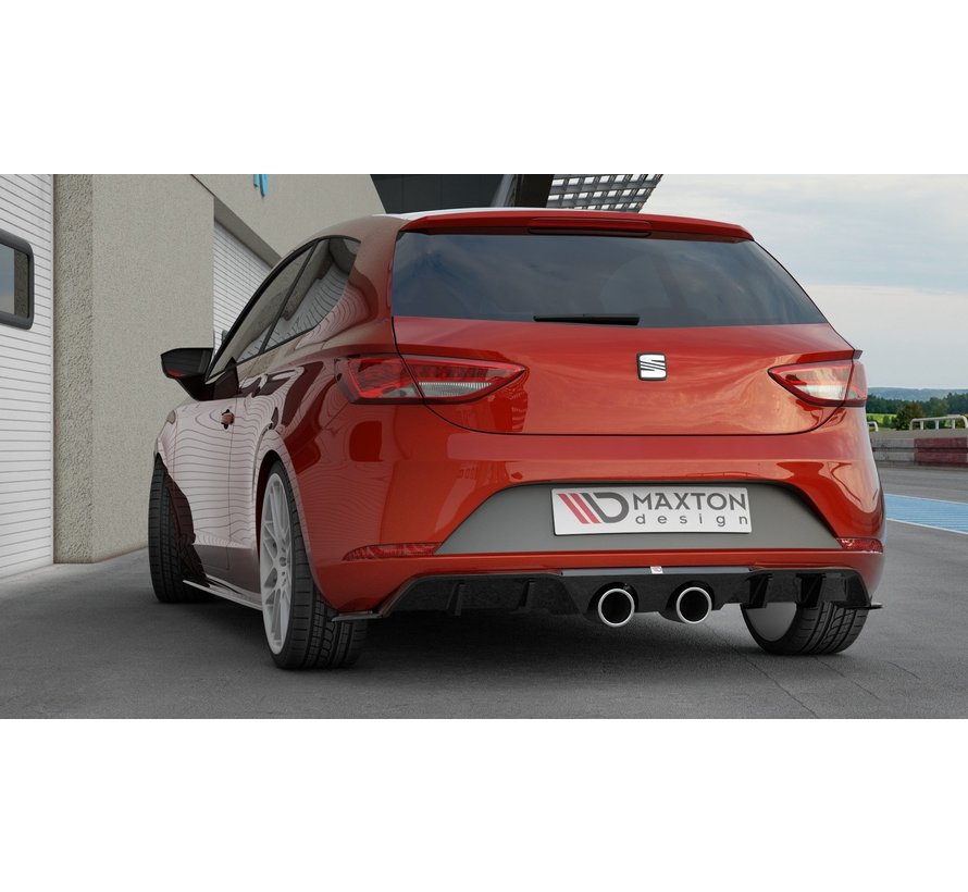 Maxton Design REAR DIFFUSER  V.2 SEAT LEON MK3 CUPRA FACELIFT