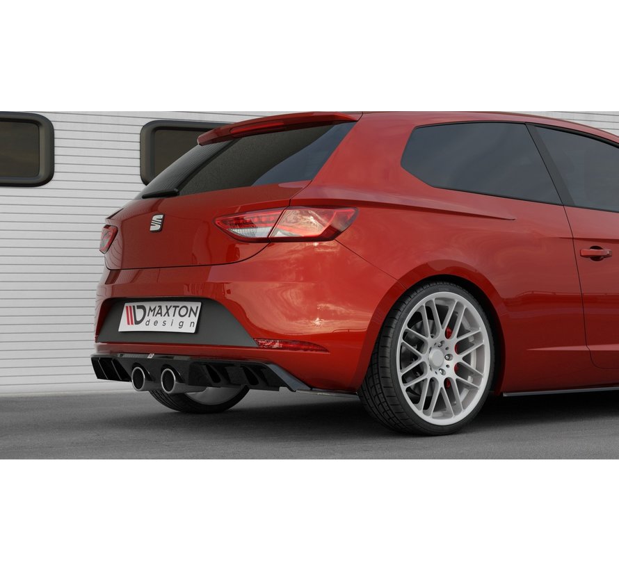 Maxton Design REAR DIFFUSER  V.2 SEAT LEON MK3 CUPRA FACELIFT