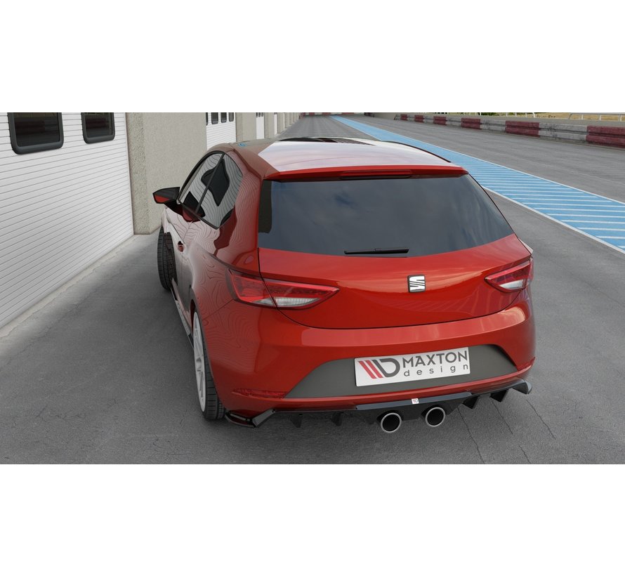 Maxton Design REAR DIFFUSER  V.2 SEAT LEON MK3 CUPRA FACELIFT