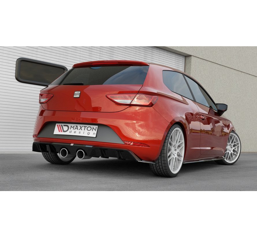 Maxton Design REAR DIFFUSER  V.2 SEAT LEON MK3 CUPRA FACELIFT