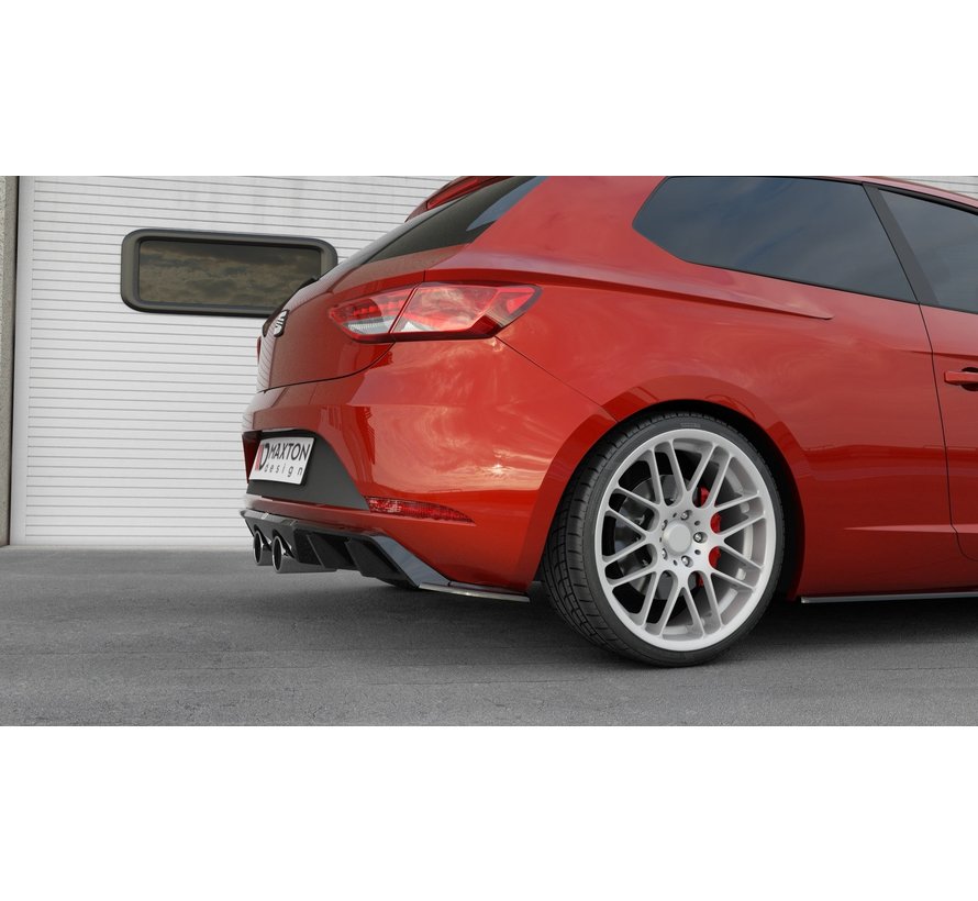 Maxton Design REAR DIFFUSER  V.2 SEAT LEON MK3 CUPRA FACELIFT