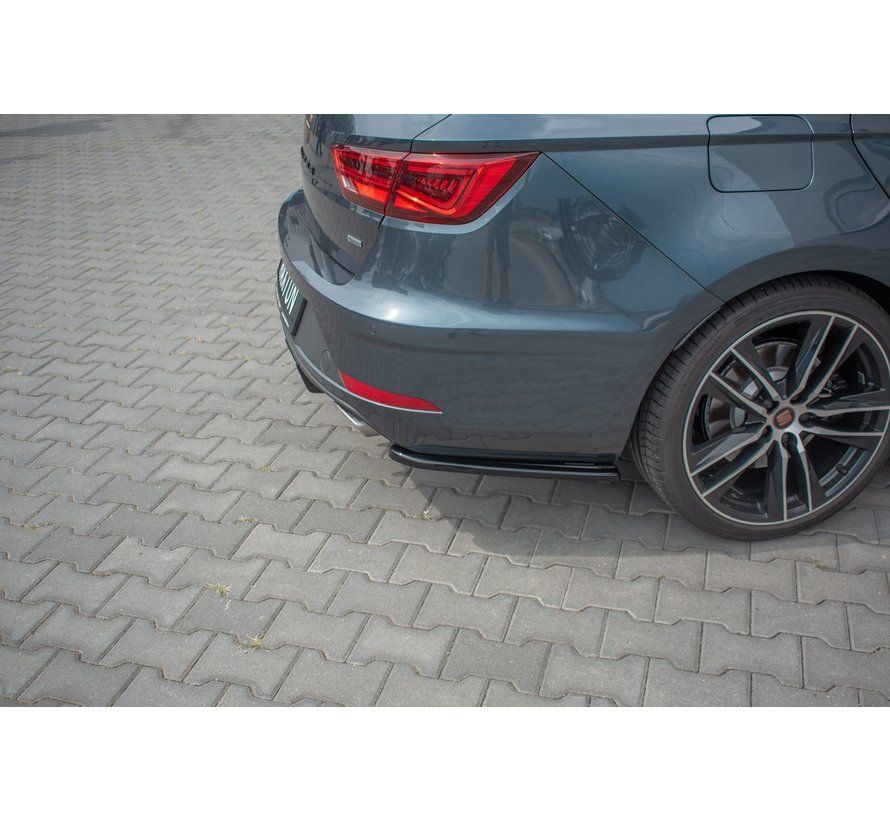 Maxton Design REAR SIDE SPLITTERS Seat Leon Mk3 Cupra ST Facelift