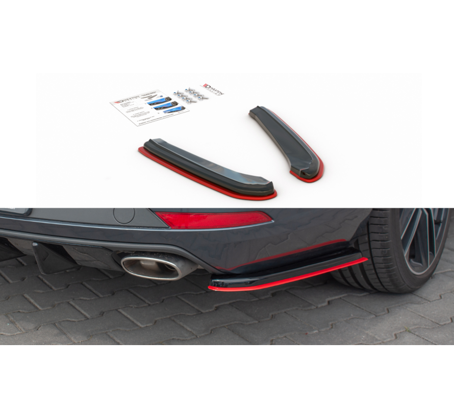 Maxton Design REAR SIDE SPLITTERS V.2 Seat Leon Mk3 Cupra ST Facelift