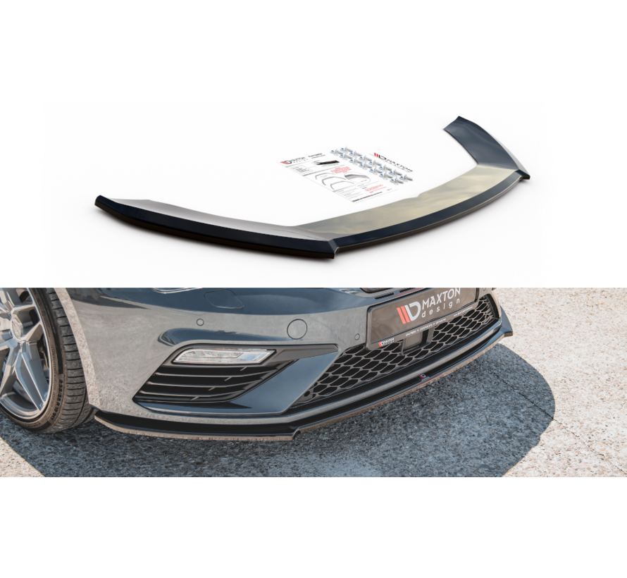 Maxton Design FRONT SPLITTER V.4 Seat Leon Cupra / FR Mk3 FL