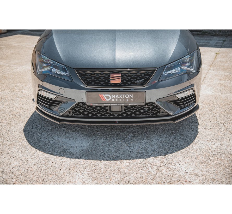 Maxton Design FRONT SPLITTER V.4 Seat Leon Cupra / FR Mk3 FL