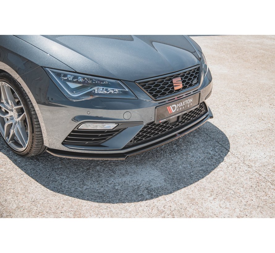 Maxton Design FRONT SPLITTER V.4 Seat Leon Cupra / FR Mk3 FL