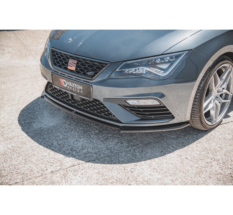 Maxton Design FRONT SPLITTER V.4 Seat Leon Cupra / FR Mk3 FL