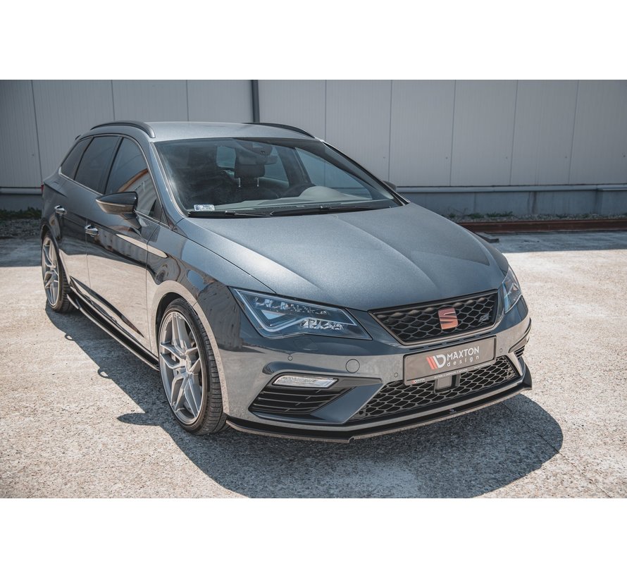 Maxton Design FRONT SPLITTER V.4 Seat Leon Cupra / FR Mk3 FL