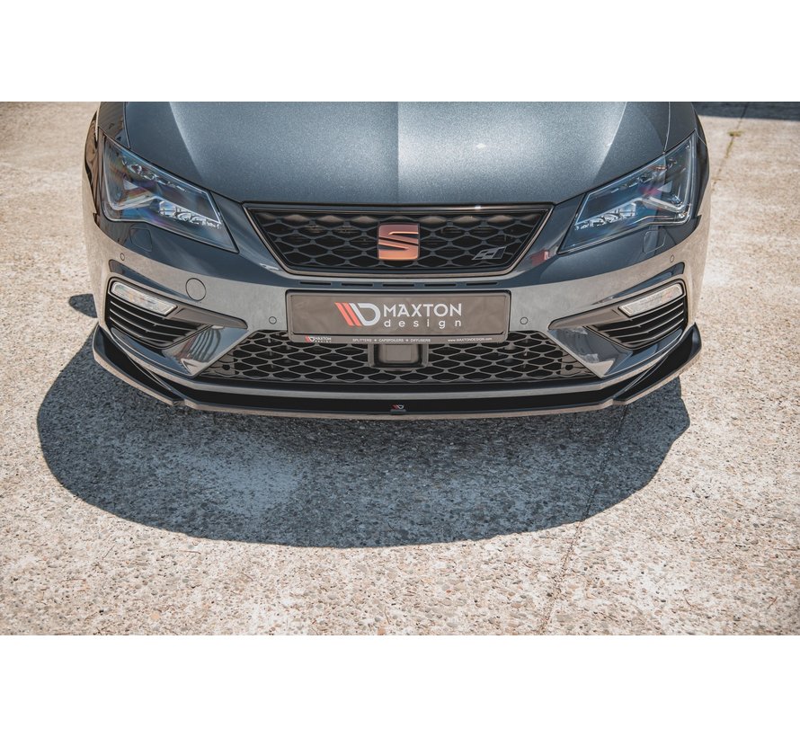 Maxton Design FRONT SPLITTER V.5 Seat Leon Cupra / FR Mk3 FL