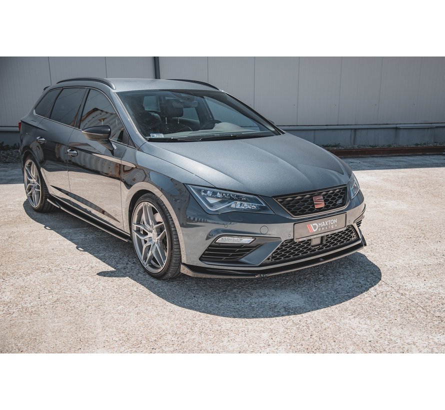 Maxton Design FRONT SPLITTER V.5 Seat Leon Cupra / FR Mk3 FL