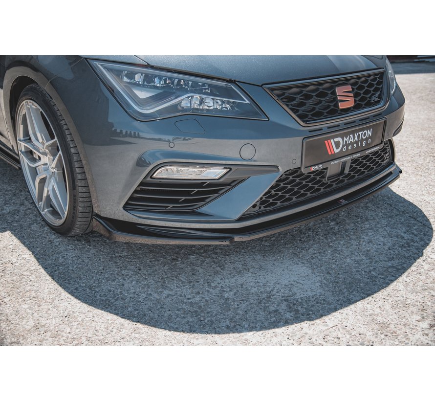 Maxton Design FRONT SPLITTER V.5 Seat Leon Cupra / FR Mk3 FL