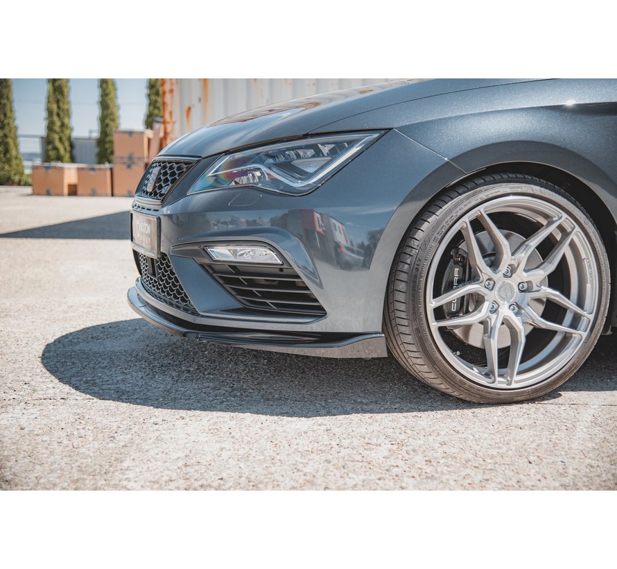 Maxton Design FRONT SPLITTER V.5 Seat Leon Cupra / FR Mk3 FL