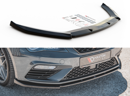 Maxton Design Maxton Design FRONT SPLITTER V.6 Seat Leon Cupra / FR Mk3 FL