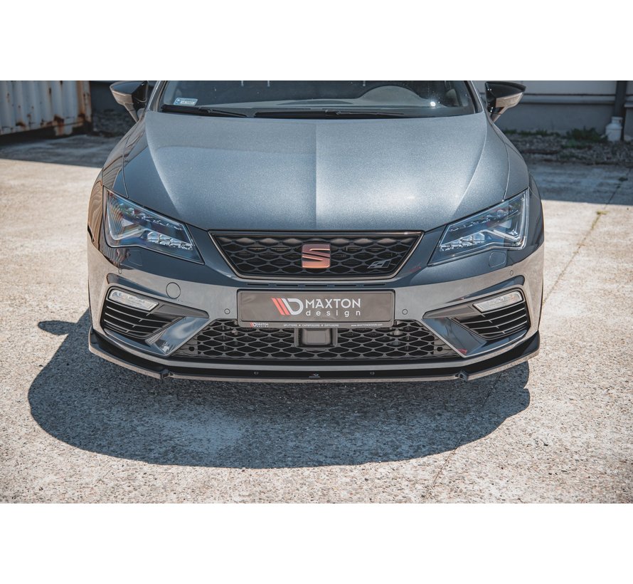 Maxton Design FRONT SPLITTER V.6 Seat Leon Cupra / FR Mk3 FL