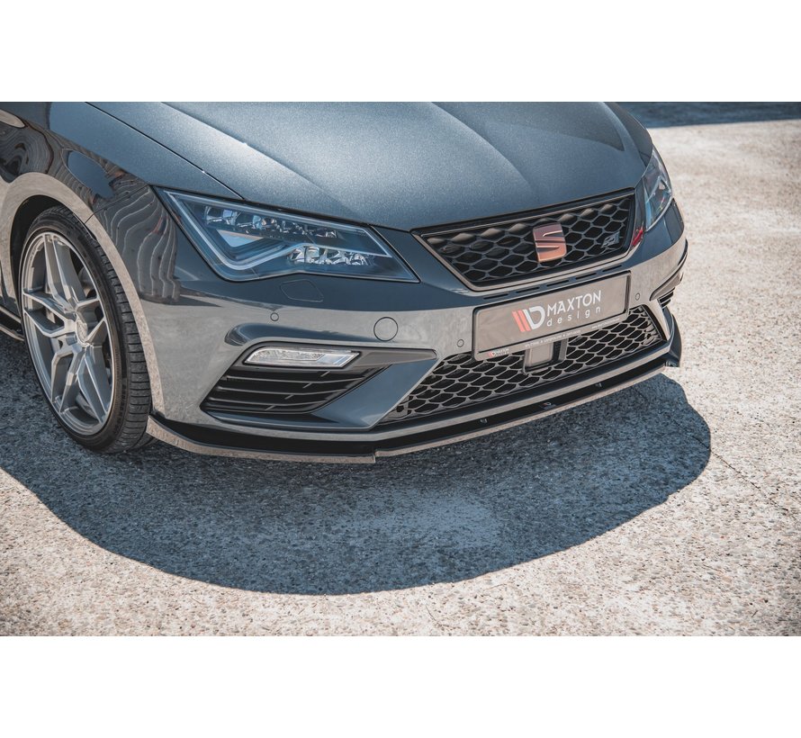 Maxton Design FRONT SPLITTER V.6 Seat Leon Cupra / FR Mk3 FL