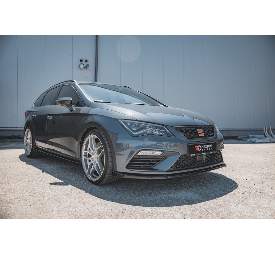 Maxton Design FRONT SPLITTER V.6 Seat Leon Cupra / FR Mk3 FL