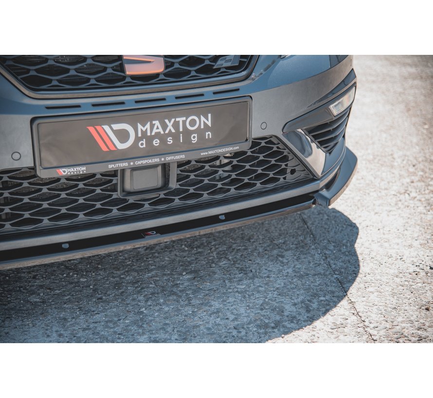 Maxton Design FRONT SPLITTER V.6 Seat Leon Cupra / FR Mk3 FL
