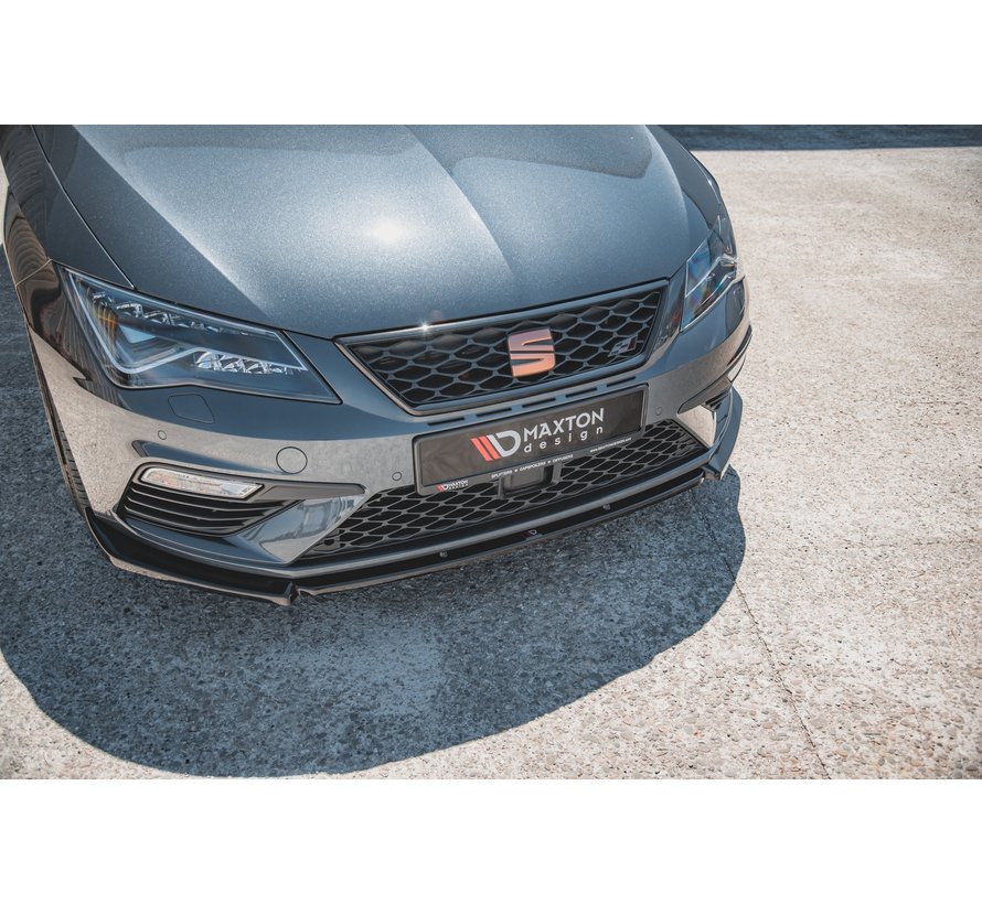 Maxton Design FRONT SPLITTER V.6 Seat Leon Cupra / FR Mk3 FL