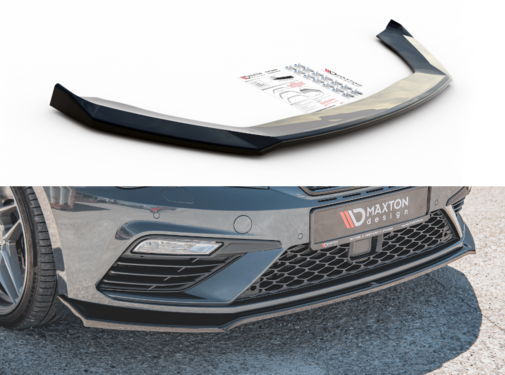 Maxton Design Maxton Design FRONT SPLITTER V.7 Seat Leon Cupra / FR Mk3 FL