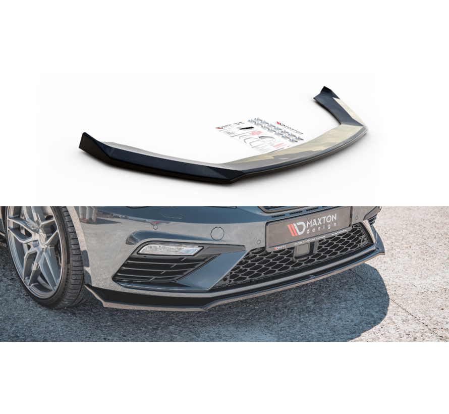 Maxton Design FRONT SPLITTER V.7 Seat Leon Cupra / FR Mk3 FL