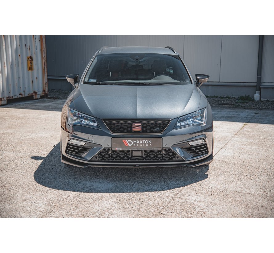 Maxton Design FRONT SPLITTER V.7 Seat Leon Cupra / FR Mk3 FL