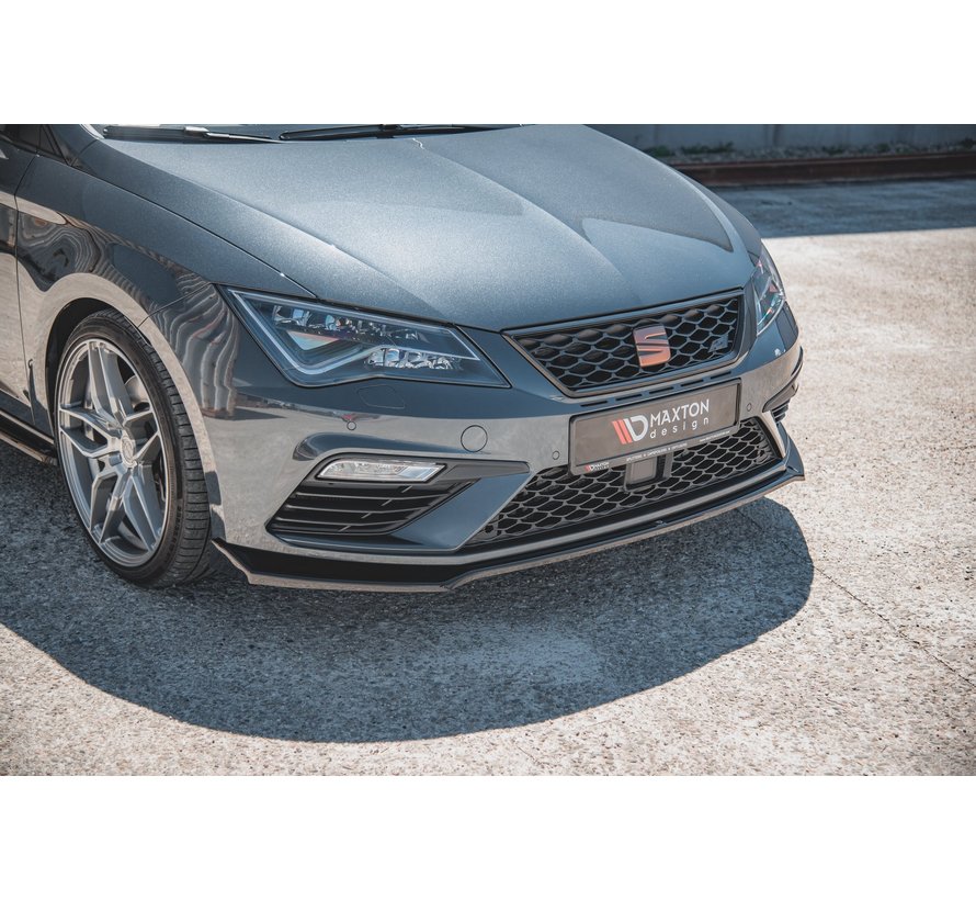 Maxton Design FRONT SPLITTER V.7 Seat Leon Cupra / FR Mk3 FL