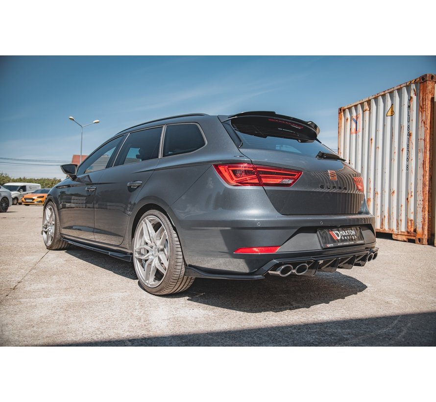 Maxton Design REAR SIDE SPLITTERS V.3 Seat Leon Cupra ST Mk3 FL