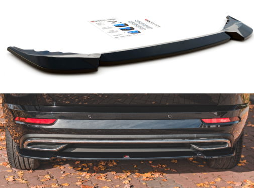 Maxton Design Maxton Design CENTRAL REAR DIFFUSER Skoda Karoq Sportline