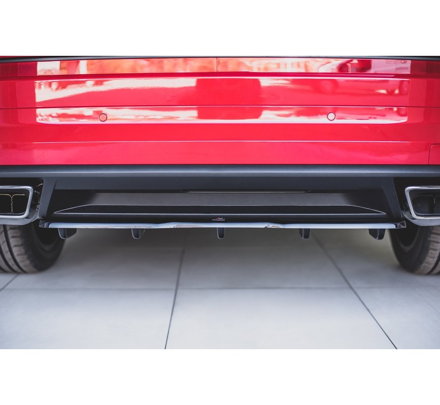 Maxton Design CENTRAL REAR DIFFUSER (with vertical bars) Skoda Kodiaq RS