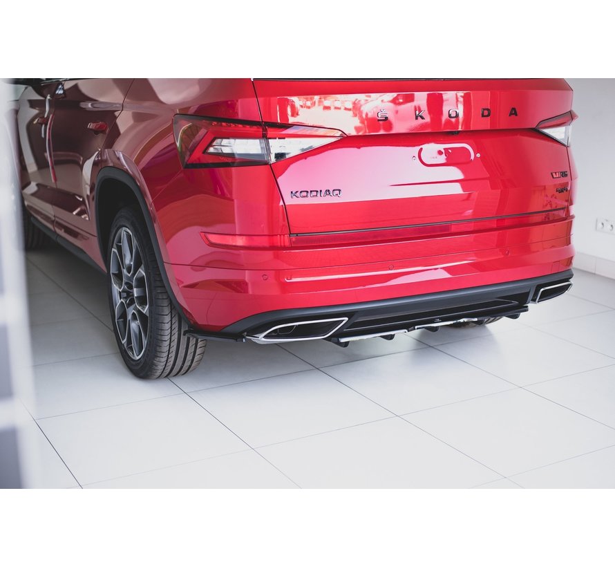 Maxton Design CENTRAL REAR DIFFUSER (with vertical bars) Skoda Kodiaq RS